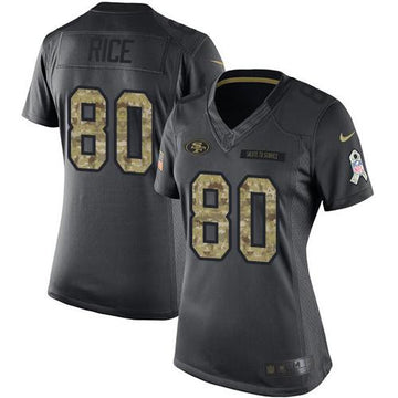 Jerry Rice San Francisco 49ers black Salute To Service jersey