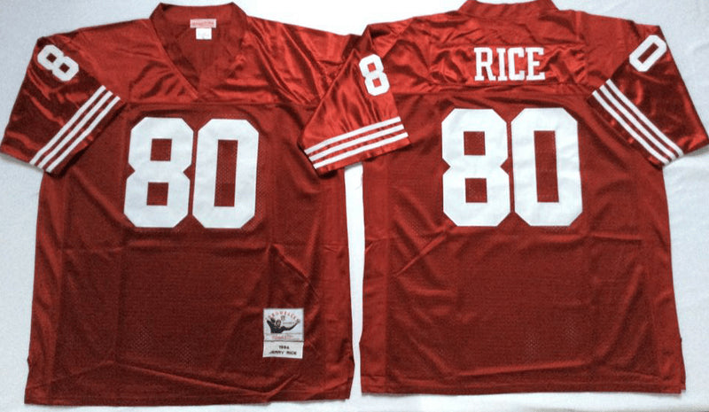 Jerry Rice San Francisco 49ers red Throwback jersey