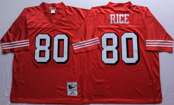 Jerry Rice San Francisco 49ers red jersey
