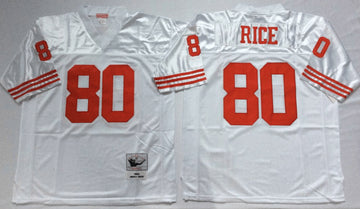 Jerry Rice San Francisco 49ers white Throwback jersey