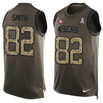 Torrey Smith San Francisco 49ers green Salute To Service jersey