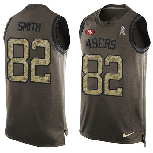 Torrey Smith San Francisco 49ers green Salute To Service jersey