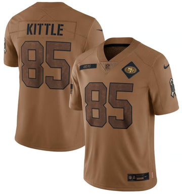 George Kittle San Francisco 49ers brown Salute To Service jersey