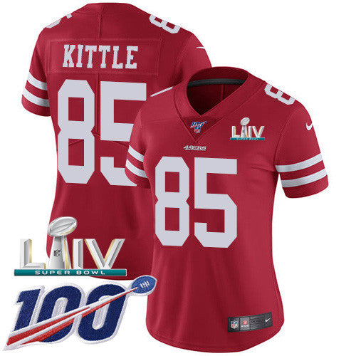 George Kittle San Francisco 49ers red Vapor jersey