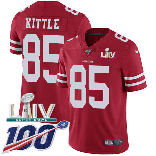 George Kittle San Francisco 49ers red Vapor jersey
