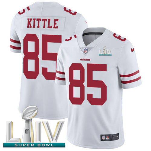 George Kittle San Francisco 49ers white Vapor jersey