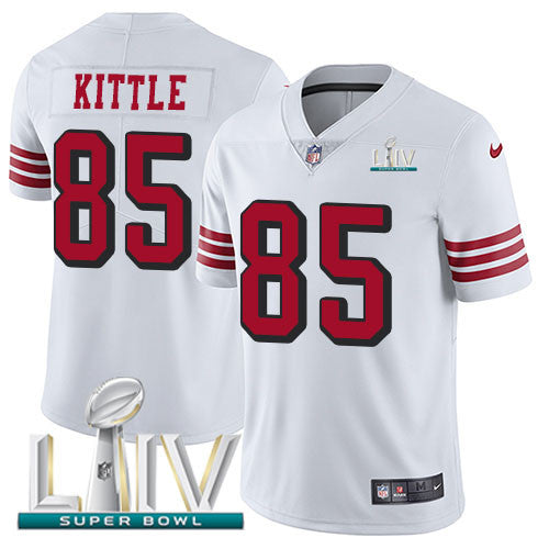 George Kittle San Francisco 49ers white Vapor jersey