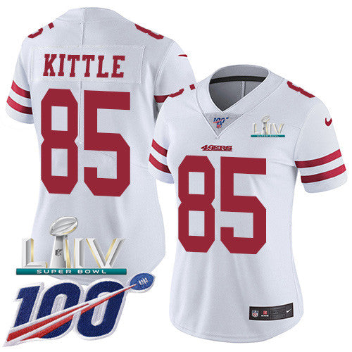 George Kittle San Francisco 49ers white Vapor jersey