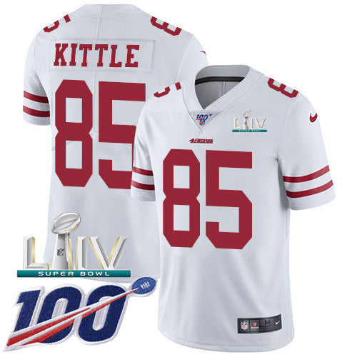 George Kittle San Francisco 49ers white Vapor jersey