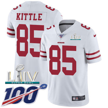 George Kittle San Francisco 49ers white Vapor jersey