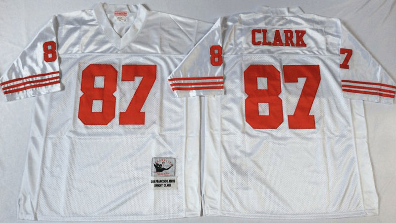 Dwight Clark San Francisco 49ers white Throwback jersey