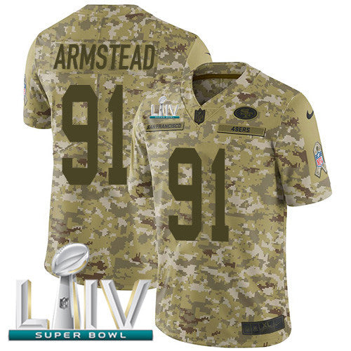 Arik Armstead San Francisco 49ers camo Salute To Service jersey