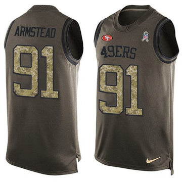 Arik Armstead San Francisco 49ers green Salute To Service jersey