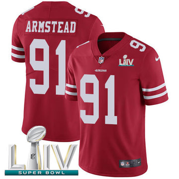 Arik Armstead San Francisco 49ers red Vapor jersey