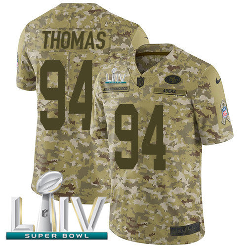 Solomon Thomas San Francisco 49ers camo Salute To Service jersey