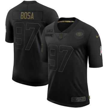 Nick Bosa San Francisco 49ers black Salute To Service jersey