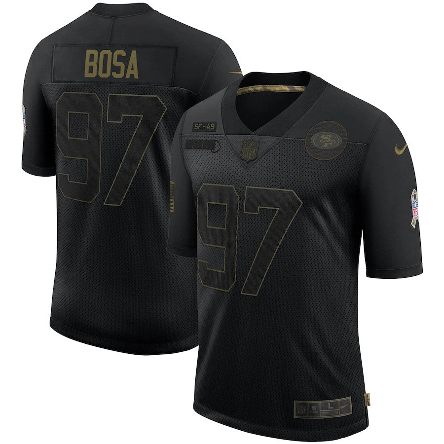 Nick Bosa San Francisco 49ers black Salute To Service jersey