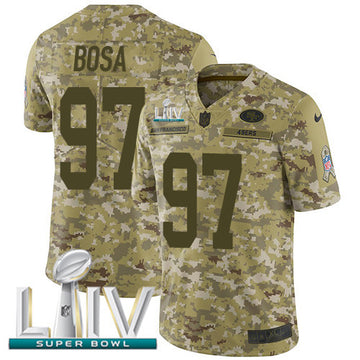 Nick Bosa San Francisco 49ers camo Salute To Service jersey