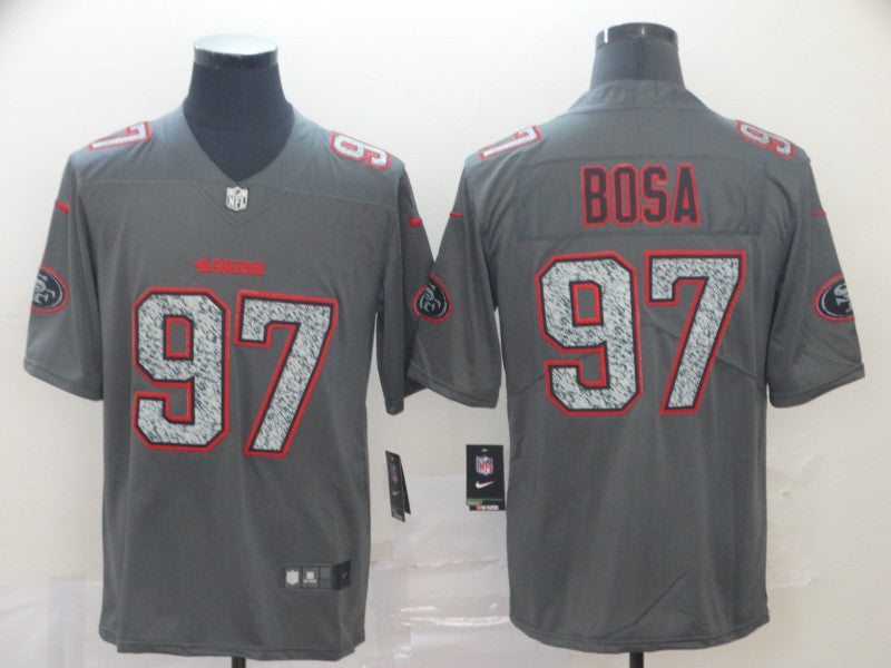 Nick Bosa San Francisco 49ers gray Vapor jersey