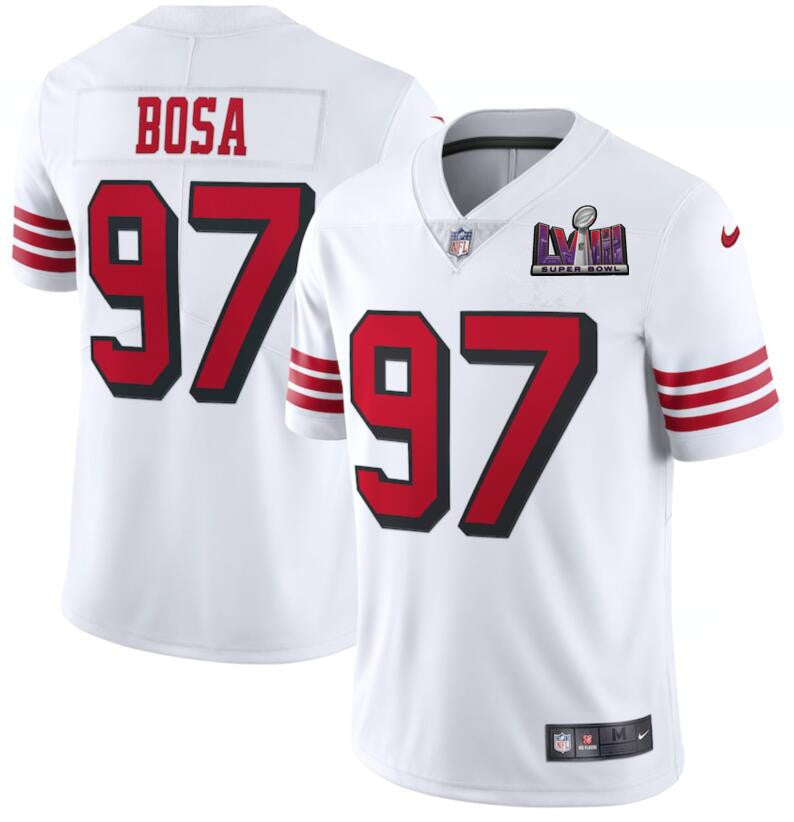 Nick Bosa San Francisco 49ers white Color Rush jersey