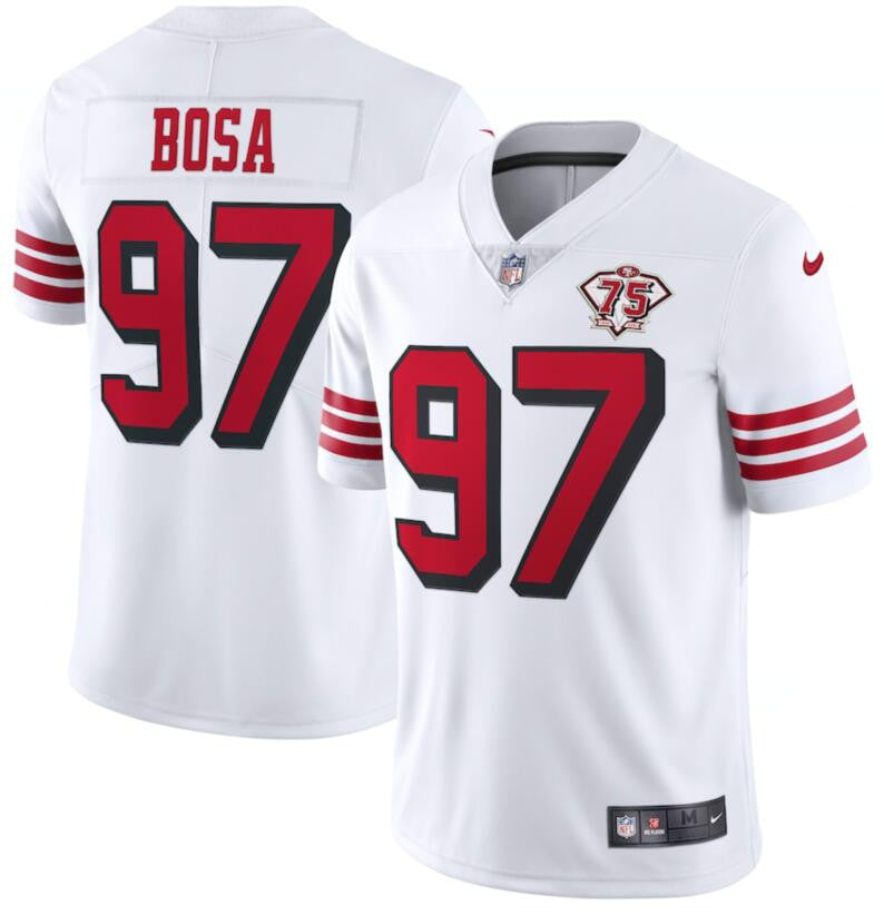 Nick Bosa San Francisco 49ers white Color Rush jersey