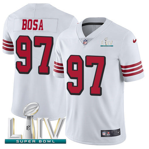 Nick Bosa San Francisco 49ers white Vapor jersey