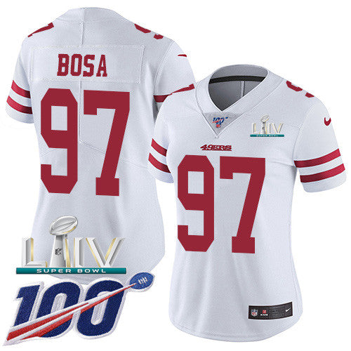 Nick Bosa San Francisco 49ers white Vapor jersey