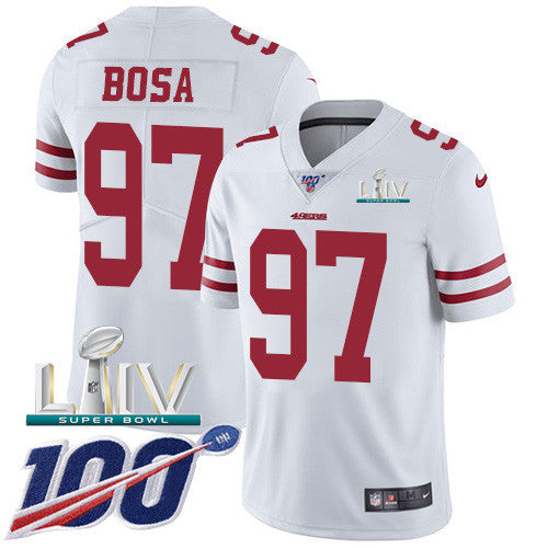 Nick Bosa San Francisco 49ers white Vapor jersey
