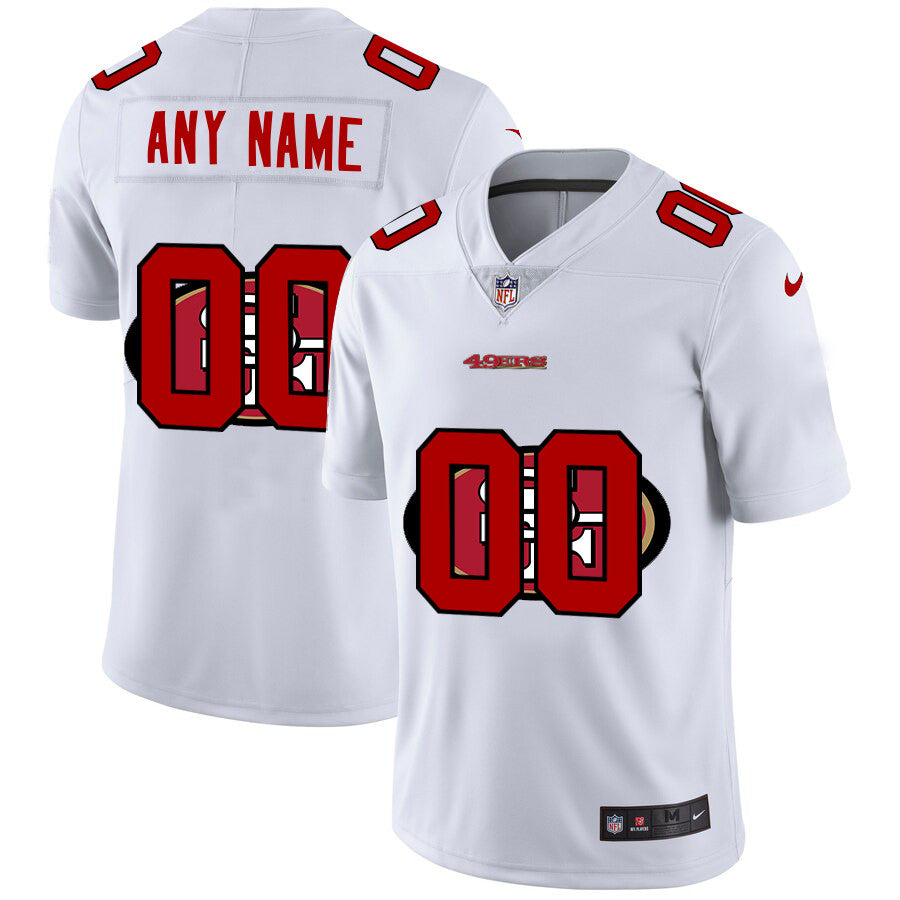 Custom San Francisco 49ers white Untouchable jersey