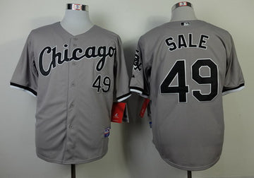 Chris Sale Chicago White Sox gray jersey