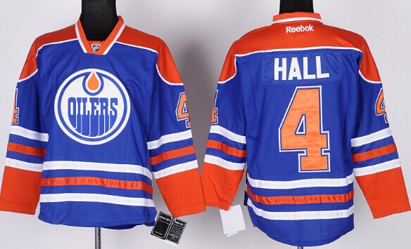 Taylor Hall Edmonton Oilers royal jersey
