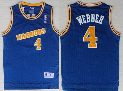 Chris Webber Golden State Warriors blue Throwback jersey