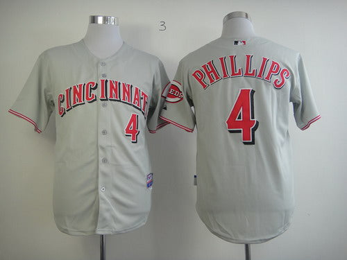 Brandon Phillips Cincinnati Reds gray jersey