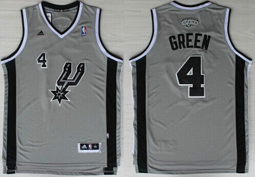 Danny Green San Antonio Spurs gray jersey