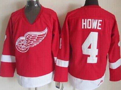 Syd Howe Detroit Red Wings red Throwback jersey