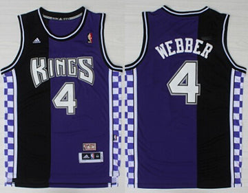 Chris Webber Hardwood Sacramento Kings purple Throwback jersey