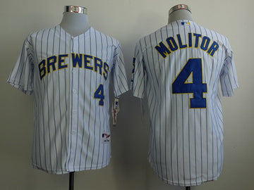 Paul Molitor Milwaukee Brewers white jersey