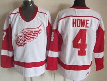 Syd Howe Detroit Red Wings white Throwback jersey