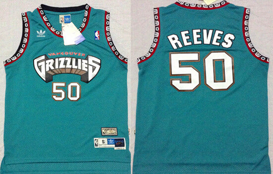 Bryant Reeves Aba Hardwood Classics Memphis Grizzlies green Throwback jersey