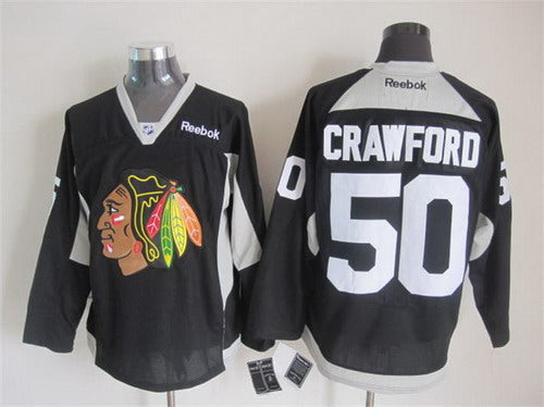 Corey Crawford Chicago Blackhawks black jersey