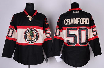 Corey Crawford Chicago Blackhawks black Third jersey