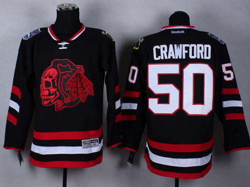 Corey Crawford Chicago Blackhawks black Stadium Series jersey
