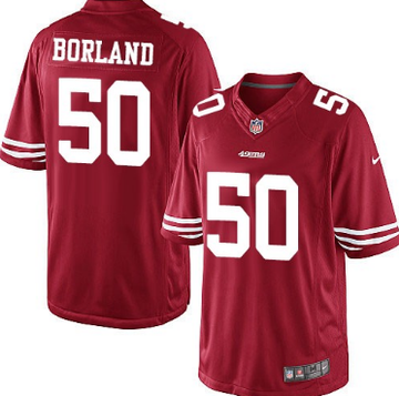 Nike Chris Borland San Francisco 49ers red Limited jersey
