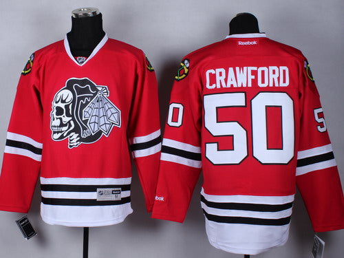 Corey Crawford Chicago Blackhawks red jersey