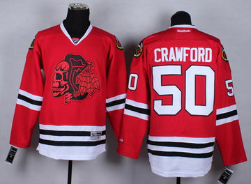 Corey Crawford Chicago Blackhawks red jersey