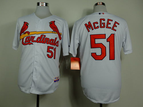 Willie McGee St. Louis Cardinals white jersey