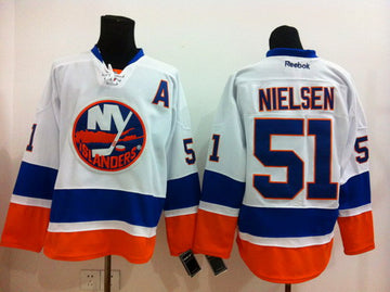 Frans Nielsen New York Islanders white jersey