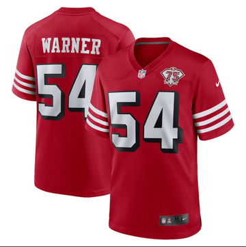 Fred Warner Nike San Francisco 49ers red Game jersey