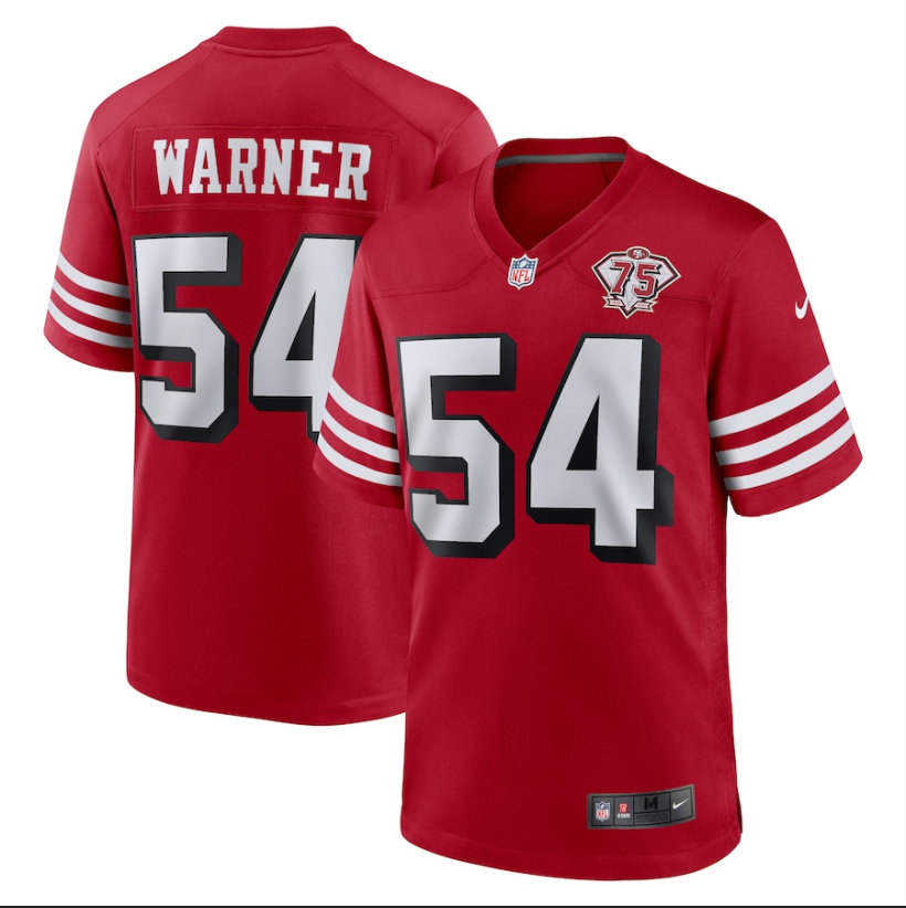 Fred Warner Nike San Francisco 49ers red Game jersey