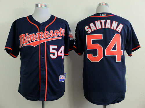 Ervin Santana New Minnesota Twins navy jersey